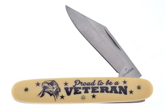 3.375"Veteran Ivory Composite Novelty Knife