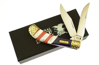 3.875" Nra Mother Of Pearl/Acrylic Saddlehorn