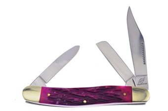 4 5/8" Purple Jig Bone Stockman