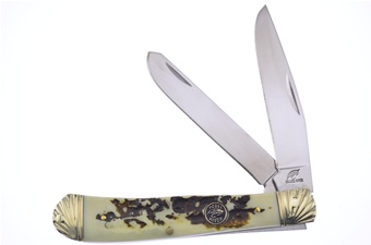 4.25" Stag Bone Resin Trapper