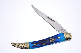 3" Blue Jigged Bone Toothpick