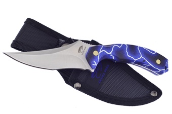 7"Overall Blue Abs Stainless Steel Nylon Sheath