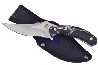 7"Overall Black Gold Abs Nylon Sheath