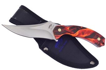 7"Overall Black Orange Abs Nylon Sheath