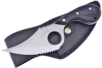 7.25" Black Pakkawood Snook w/Sheath