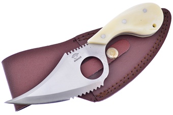 7.25" White Smoothbone Snook w/Sheath