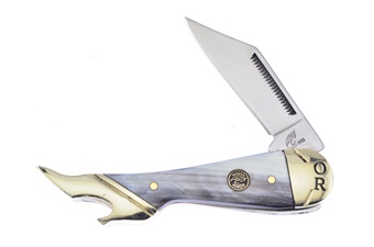 3.25" Ox Horn Leg Knife w/ Stainless Steel Blade