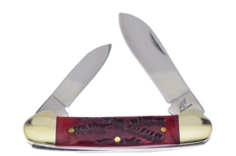 3.5" 440 Stainless Steel Red Pickbone Canoe