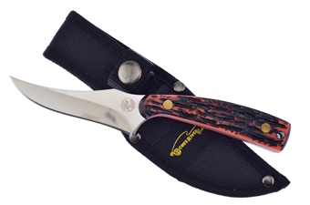 7" Orange Delrin Skinner w/Sheath