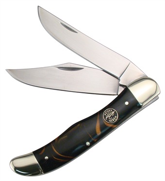 5.25" Appaloosa Molasses Folding Hunter w/Sheath