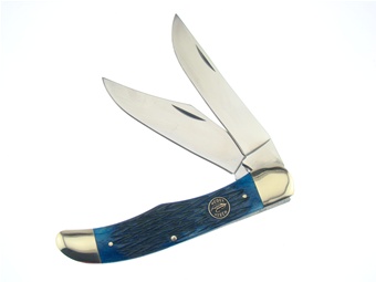 5.25" Blue Pickbone Folding Hunter w/Nylon Sheath