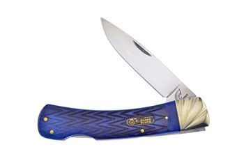 5.25" Blue Jigged Bone Lockback