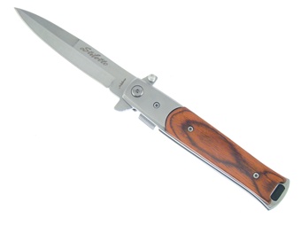 5" Brown Wood Snapshot Stiletto