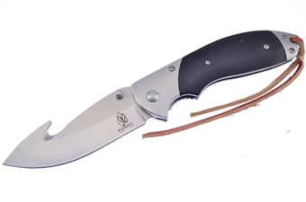 4.5" Black Pakkawood Tactical Folder