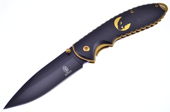 4.5" Black Composite w/Eagle Folder