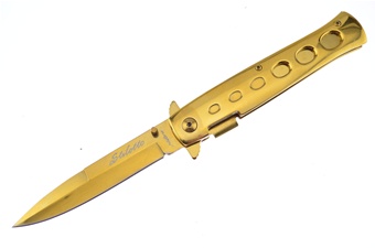 5" Gold Titanium Stiletto