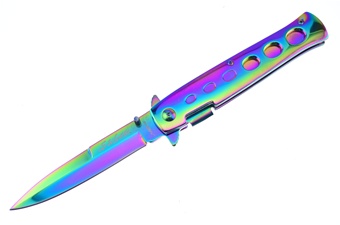 5" Rainbow Titanium Stiletto