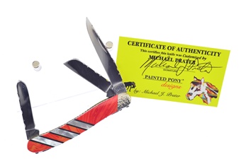 3.625 Painted Pony Case Spiny Stockman