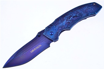 4.75" Blue Aluminum Dragon Snapshot