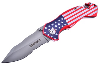 4.5" American Flag Aluminum Snapshot Tactical