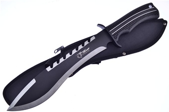 16.5" Rubberized Bowie w/Sheath