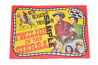 Roy Rogers Sample Card