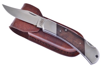 5" Wood Lockback 440c