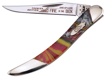 Case Small.Texas.Tpk.Fire In Box Slant