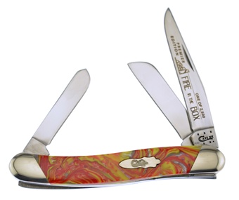 3.625" Case Fire In Box Stockman