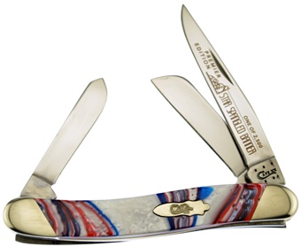 3.625" Case Star Spangled Banner Medium Stockman