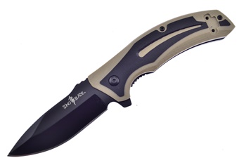 4.5" Black/Tan G-10 Ball Bearing w/7cr13 Blade