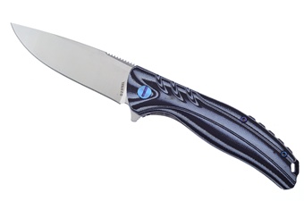 4.5" White & Black G10 Slingbld D2