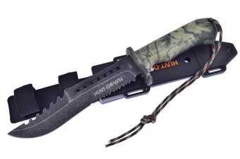 12" Camo Composite Camp Knife w/Sheath