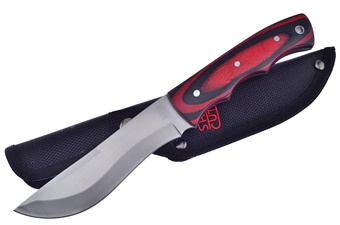 9" Red Pakkawood w/ Sheath