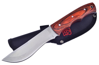 9" Pakkawood Hunter w/Nylon Sheath