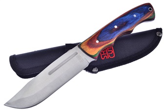 9" Frostwood Bowie w/Nylon Sheath