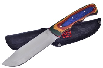 9" Frostwood Bowie w/Nylon Sheath