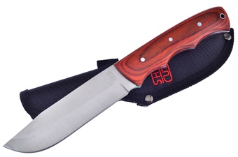 9" Pakkawood Bowie w/Nylon Sheath