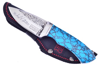 6" Michael Prater Turquoise Web Hunter