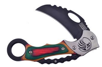 4"Closed Frostwood Black Stainless Steel