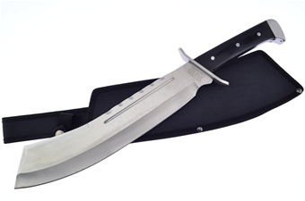 17"Black Pakkawood 2tone Stainless Steel Blade