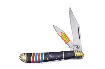 2.875" Black/Red/Blue Turquoise Little Peanut