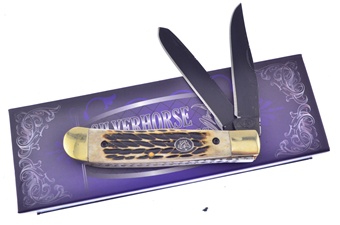 4.25" Wh Jig Bone Black Titanium. Blades