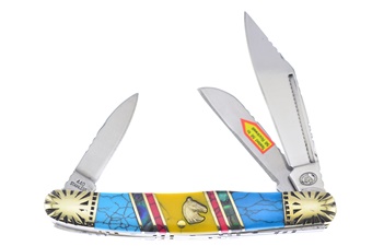 4" Yellow/Blue Turquoise Wrangler