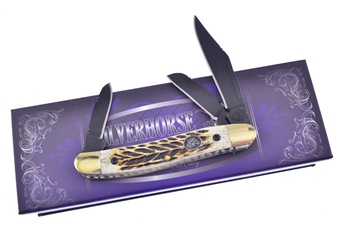 4" Wh Jig Bone Black Titanium.Blades