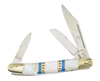 4" Mother Of Pearl/Turquoise Wrangler