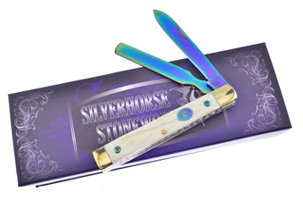 3.75" Wh Jig Bone Rb Titanium. Blade