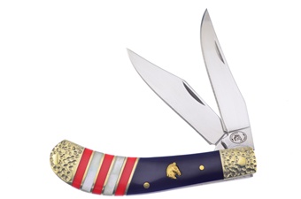 3.875" Red/White/Blue Saddlehorn