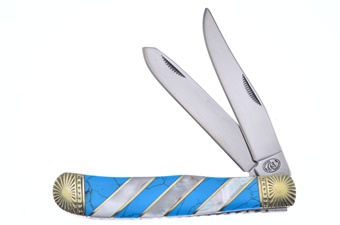 4.25 Mother Of Pearl/Turquoise Trapper