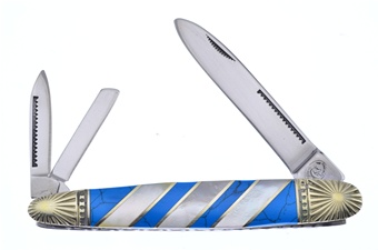 4" Mother Of Pearl/Turquoise Whittler